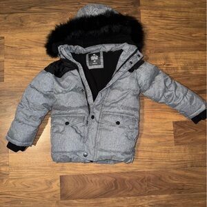 Gray Toddler Puffer Jacket